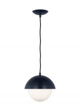 Visual Comfort & Co. Studio Collection DJP1021NVY - Hyde Modern 1-Light Indoor Dimmable Small Pendant Ceiling Hanging Chandelier Light