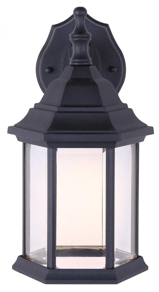 Dane 1 Light Outdoor Lantern, Black Finish