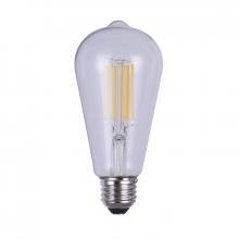 Canarm B-LST64-6 - LED Vintage Bulb, E26 Socket, 6W ST64 Shape, 2200K, 480 Lumen, Dimmable, 15000 Hours