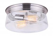 Canarm IFM679A12BN - Albany 2 Light Flush Mount, Nickel Finish