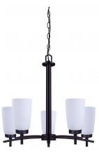  ICH326A05BK-RG - Canarm 5 Light Chandelier