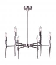 Canarm ICH1009A06BN24 - FLORENCE Brushed Nickel Chandelier