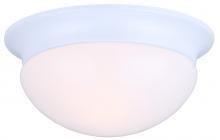 Canarm IFM5911 - Fmount, 9" 1 Bulb Flushmount, Frosted Glass, 60W Type A