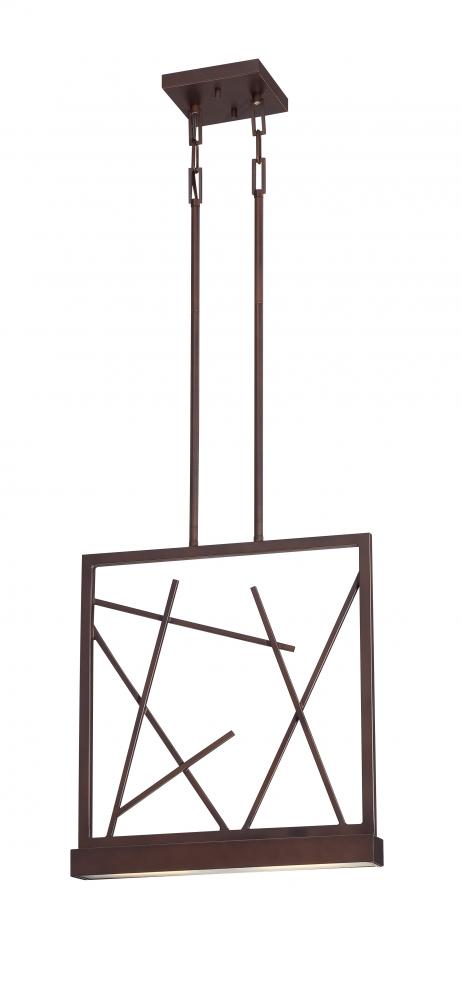 Stix - LED Pendant with Frosted Glass