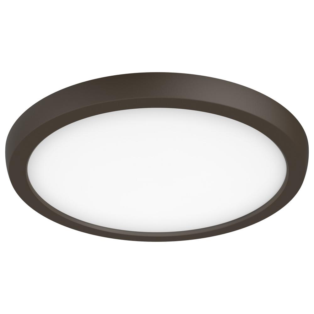 Blink Pro - 13W; 9in; LED Fixture; CCT Selectable; Round Shape; Bronze Finish; 120V