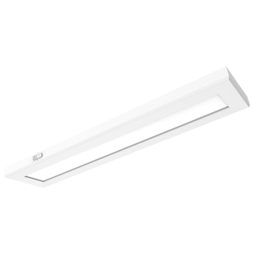 Blink Pro Plus; 24 Watt; 5.5 in. x 24 in; Surface Mount LED; CCT Selectable; 90 CRI; White Finish;