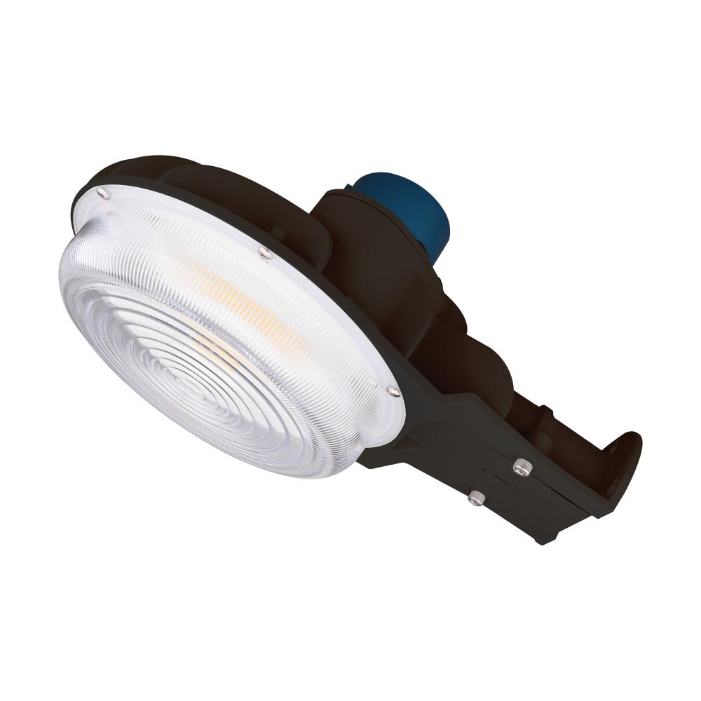 40 Watt LED Area Light with Photocell; CCT Selectable and Dimmable; Bronze Finish; 120-277 Volts;