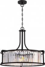 Nuvo 60/5771 - Krys- 4 Light Crystal Accent Pendant - Aged Bronze Finish