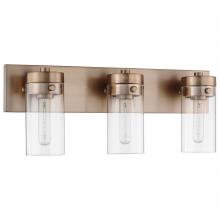 Nuvo 60/7533 - Intersection; 3 Light; Vanity; Burnished Brass with Clear Glass