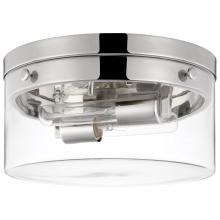 Nuvo 60/7637 - Intersection; Medium Flush Mount Fixture; Polished Nickel with Clear Glass