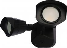 Nuvo 65/214 - LED Security Light - Dual Head - Black Finish - 3000K - 120-277V - 120V