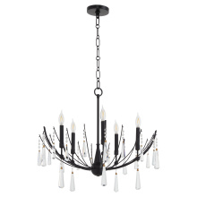 Quorum 673-5-59 - ELOISE 5 LIGHT CHANDELIER - MATTE BLACK