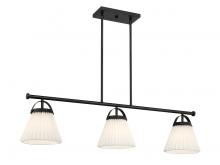  M100125MBK - 3-Light Linear Chandelier in Matte Black