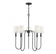 Savoy House Meridian M10077AI - 5-Light Chandelier in Aged Iron
