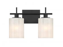  M80083MBK - 2-Light Bathroom Vanity Light in Matte Black