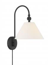 Savoy House Meridian M90085MBK - 1-Light Wall Sconce in Matte Black