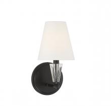 Savoy House Meridian M90102MBK - 1-Light Wall Sconce in Matte Black
