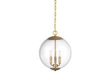 Savoy House Meridian M70060NB - 3-Light Pendant in Natural Brass