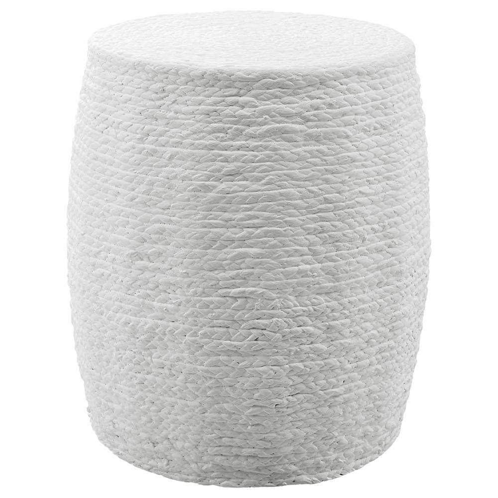 Resort White Accent Stool