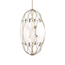 Uttermost 21641 - Uttermost Valencia 6 Light Glass Panel Pendant