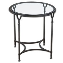 Uttermost 24469 - Uttermost Samson Glass Side Table