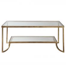 Uttermost 24540 - Uttermost Katina Gold Leaf Coffee Table