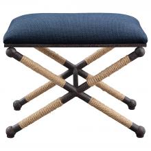 Uttermost 23598 - Firth Small Navy Fabric Bench