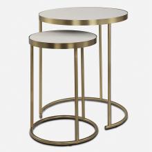  50007 - Uttermost Aragon White Nesting Tables Set/2