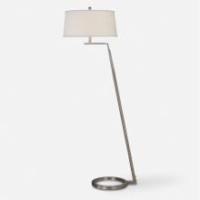 Uttermost 28108 - Uttermost Ordino Modern Nickel Floor Lamp