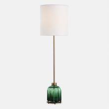  30504-1 - Uttermost Lois Green Glass Buffet Lamp