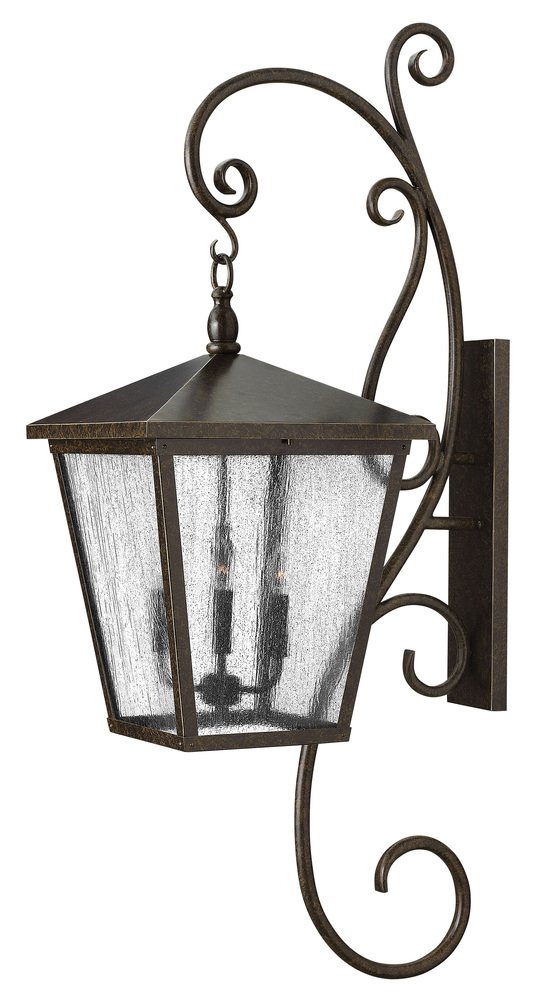 Double Extra Large Wall Mount Lantern with Scroll