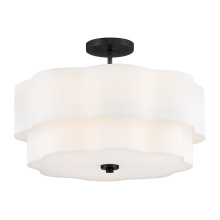 Hinkley 47733BK - Medium Semi-Flush Mount