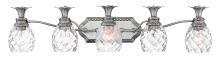 Hinkley 5315PL - Extra Large Five Light Vanity