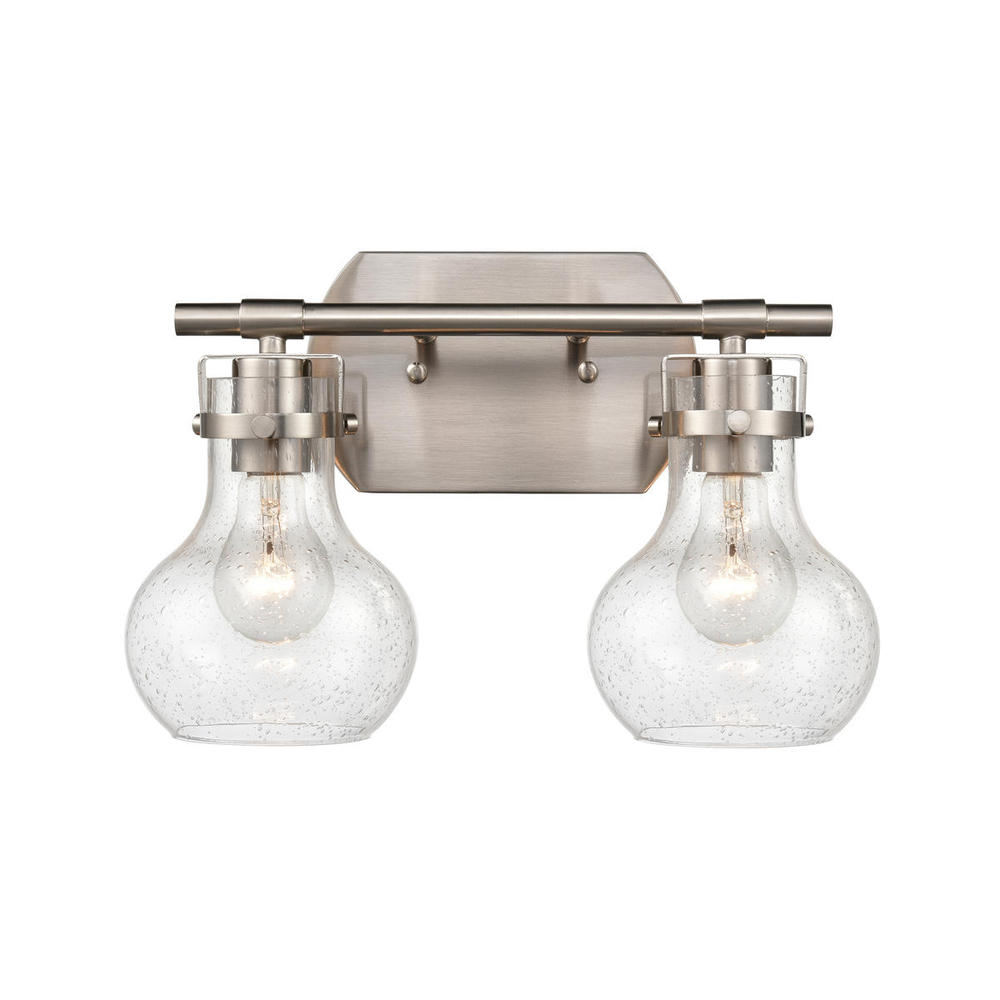 Salamanca 15.5'' Wide 2-Light Vanity Light - Satin Nickel