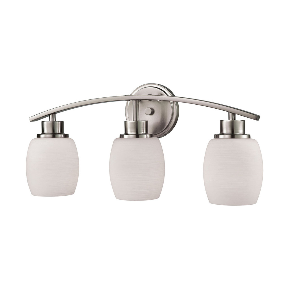 Thomas - Casual Mission 20'' Wide 3-Light Vanity Light - Brushed Nickel