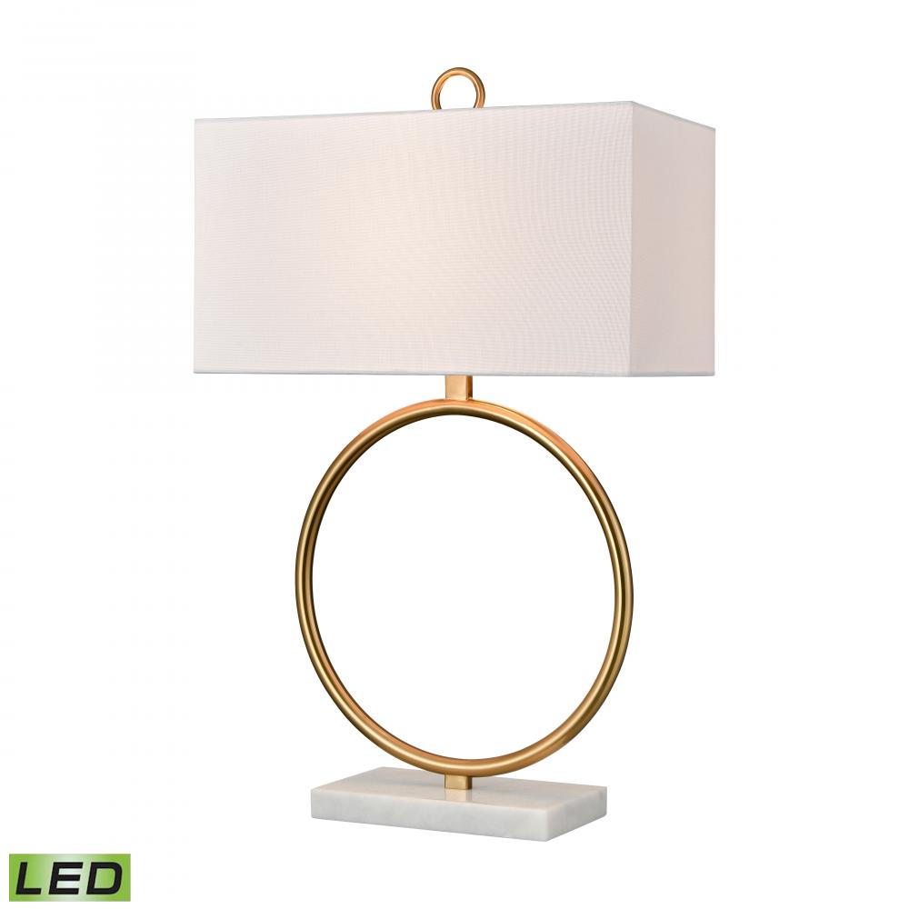 Murphy 30'' High 1-Light Table Lamp - Aged Brass - Includes LED Bulb