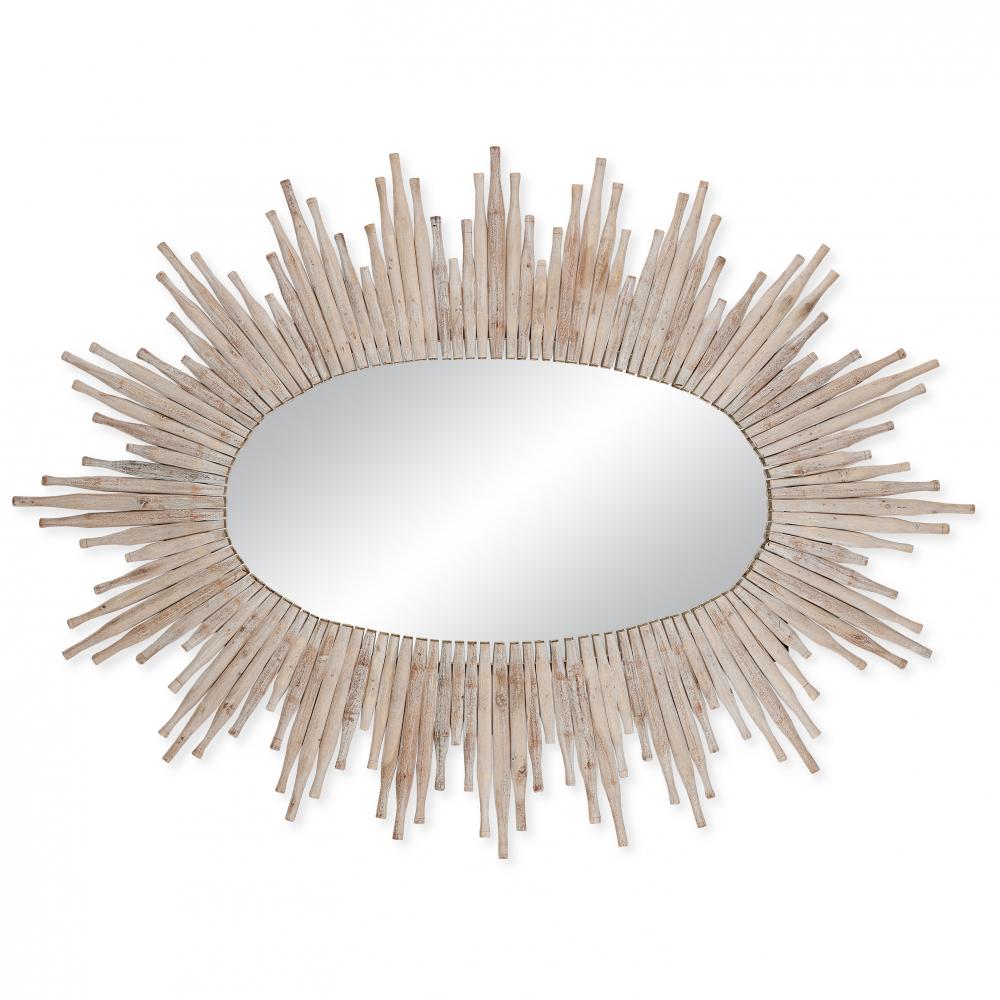 Chadee Oval Whitewash Mirror