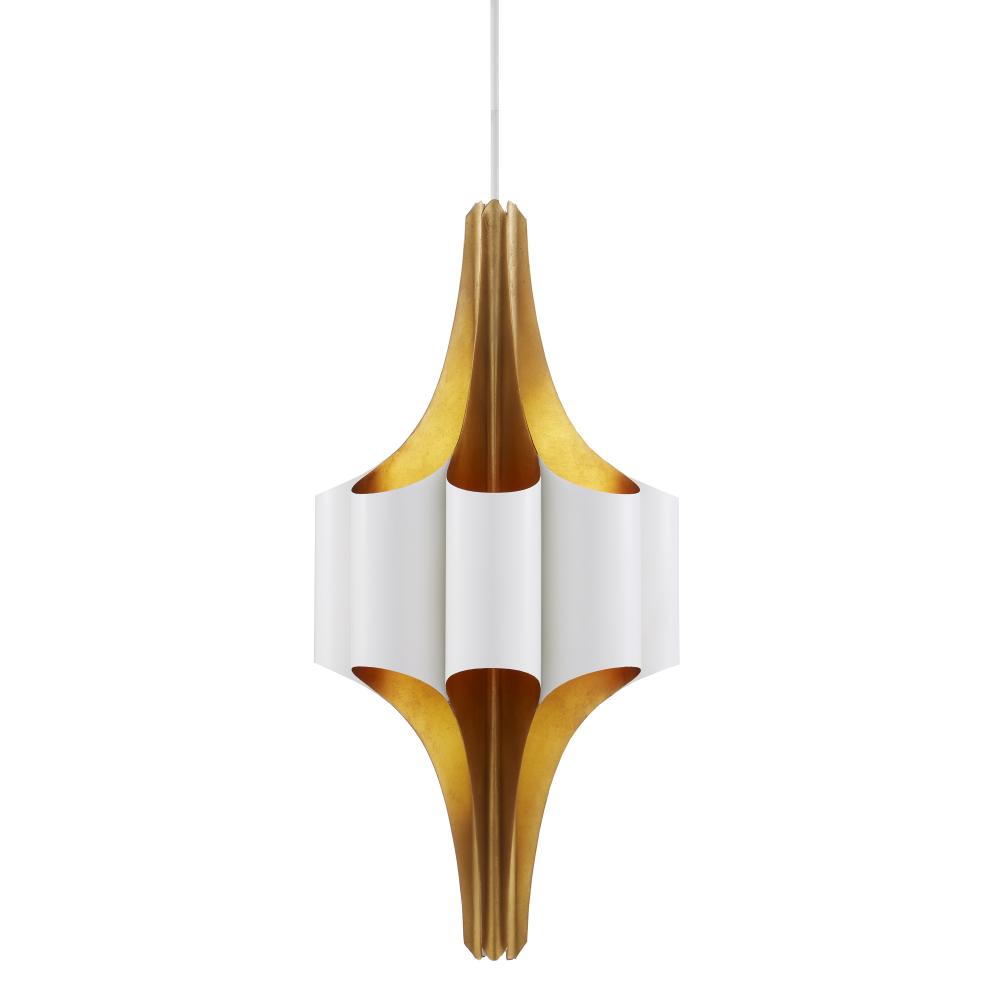 Concordia White & Gold Chandelier