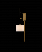  5000-0076 - Savill Brass Wall Sconce, Whit