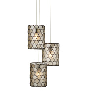 Currey 9000-1048 - Regatta 3-Light Round Multi-Drop Pendant