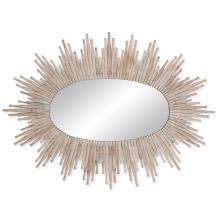 Currey 1000-0118 - Chadee Oval Whitewash Mirror