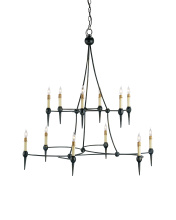 Currey 9157 - Danielli Black Chandelier