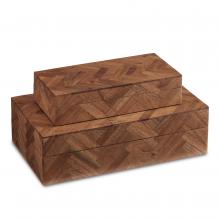 Currey 1200-0643 - Alfeo Wood Box Set of 2