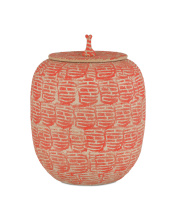 Currey 1200-0979 - Happiness Red Preserve Jar