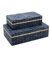 Currey 1200-1060 - Midnight Bamboo Box Set of 2