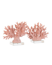Currey 1200-1082 - Fire Coral Set of 2