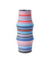 Currey 1200-1098 - Happy 80's Large Bright Blue & Red Vase