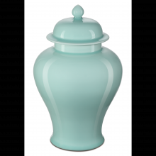 Currey 1200-0672 - Celadon Small Green Temple Jar