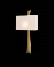  5900-0016 - Arno Brass Wall Sconce, White