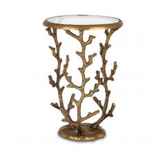 Currey 4000-0141 - Coral Brass Accent Table